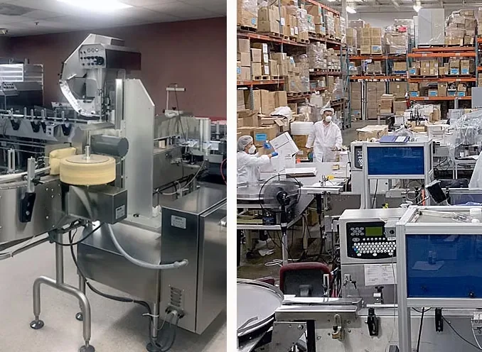 Filling equipment and production floor at the Centennial facility in Sunrise, Florida.